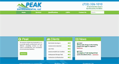 Desktop Screenshot of peak-environmental.com